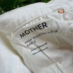 NWT Mother White High Waisted Rider Ankle Jeans Fairest Of Them All size 25 NEW Photo 12