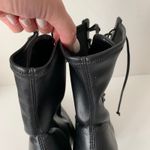 Schutz Tennie Stiletto Heeled Boots Black Pointed Toe Lace up Women’s Size 9.5 Photo 6
