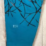 Splits59 . Size Small Green-Blue & Black Capri Leggings w/Waistband Pocket Photo 5