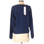 Parker Beaded Sequin Sweatshirt Floral Embroidered Long Sleeve Blue Red XS New Photo 2