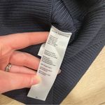 Good American  Midnight Navy Blue Plaited Ribbed Bodycon Mini Dress Size 2/M Photo 4