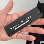 Haute Monde Polka Dot Women's blouse Top - Black and White SMALL Photo 7