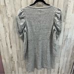 Rebecca Taylor New! La Vie  | Grey Terry Dress Puff Sleeve Womens Large Photo 6