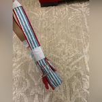 NWT Lobster Blue Red White Stripes Striped Beaded Bag Coastal Brand New Photo 5