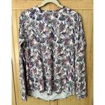 Coolibar Swim Shirt Medium Hightide Long Sleeve UPF 50+ Leaves Print White Photo 1