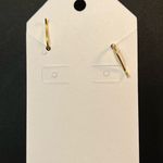 Black Swan  Gold Tone Rhinestone Pierced Earrings New Photo 1