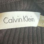 Calvin Klein Sweater Dress Sz M Black Cowl Neck Pleated Midi Skirt Business Photo 4