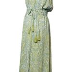 Ramy Brook NWT  paisley Hayley midi dress tassel sz L Photo 3