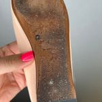 M.Gemi Leather Ballet Flats‎ Square Toe Bow Peach Nude Women's Shoes Pink Size 7.5 Photo 7