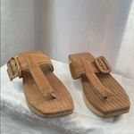 Kelsi Dagger ANTHRO  BROOKLYN DOVER WOODEN PLATFORM SUEDE & LEATHER SANDAL SIZE 9 Photo 1