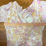 Free People  Floral Cropped Ruched Women's Top Photo 11
