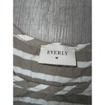 Everly  Striped A-Line Mini Dress Photo 1