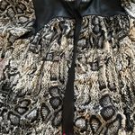 Tbags Los Angeles Vintage Print Snake Long Sleeve Silky Blouse, size S Photo 15