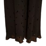 Elegant Black Strappy sequin front lined sheer dress size small Name tag Photo 3