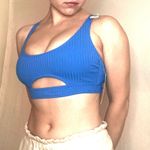 Time & Tru NWT  Cage Back Bikini Top - Royal Blue - S Photo 1