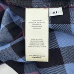 Cloth & Stone Anthropologie Glacier Plaid Long Sleeve Gathered Hem Blouse Top XL Photo 7