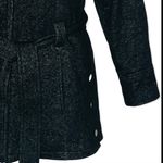 Jones New York Belted Pea Coat Jacket Size Small Charcoal Fabric Coat with Hood Photo 4