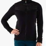 Marmot Jacket Women’s Black Tech Sweater Coat Sz L GUC Mixed Media Outdoor Ski Photo 1