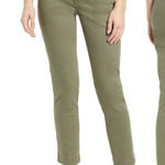 Caslon  olive green cotton stretch cropped pants Photo 0