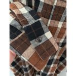Circus Hotel Plaid Long Sleeve Button Down Shirt Dress Brown Size XL Photo 8