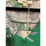 easel Size 1X  Los Angeles Floral Print Tiered Maxi Dress in Green Photo 6