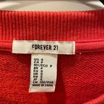 Forever 21 Red White Blue Crop Sweatshirt USA NYC S Photo 4