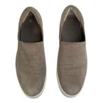 Vince Stone Gray Warren Nubuck Leather Platform Slip On Sneakers Photo 1