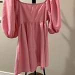 SheIn Pink puffy Sleeve Dress Photo 6