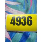 Banana Boat UPF 50 V Neck Shirt Dress Tropical Palm Print Blue Pink Size S Photo 13