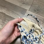 ECHT  Blue and White Cheetah Print Sports Bra Photo 3