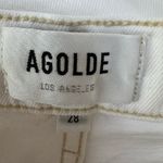 AGOLDE  Nico High Rise Slim Jeans in White size 28 $168 Photo 9