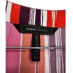 BCBGMAXAZRIA  Dress Size XXS Psychedelic Mod Shift 3/4 Sleeve Multicolor V Neck Photo 4