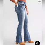 Daytrip Medium Wash Virgo Bootcut Distressed Denim Jeans Photo 1