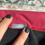 Aerie  Black Leggings with Red Waistband Photo 2