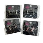 Paparazzi Lot of 4 New LOVE Enamel Spell Out Pierced Earrings Photo 1
