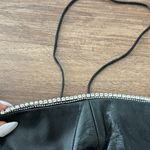 BLACK LEATHER CROPPED TOP Size undefined Photo 2