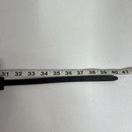 Kate Spade  New York M/L Black Leather Belt White Accent Hidden Buckle Skinny Photo 13