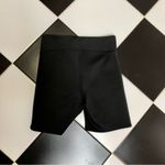 Heroine Sport Black Stretchy Bike Shorts Silver Front Zipper Athletic size Large Photo 8