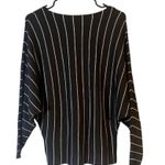 Philosophy Black & White Striped Batwing Long Sleeve Blouse Women Sz S Photo 1