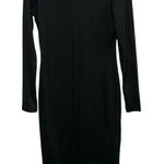 Marine layer  Lexi Rib Long Sleeve Midi Dress Black Photo 0