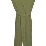 Backcountry Sleeveless Cotton Gauze Jumpsuit Olive Green Gorpcore Earth Tones Photo 2
