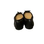 Talbots  Black Leather Pointed Toe Ballet Flats Bow 6 Classic preppy business Photo 1