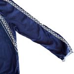 Lucky Brand ⭐️ navy and white embroidered bohemian blouse top size small Photo 1