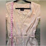 Abercrombie & Fitch  Womens Jumpsuit Pink V-Neck Short Sleeve Belted Casual Photo 6