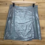 Eileen Fisher  Size Small Linen Blend Metallic Skirt Photo 0