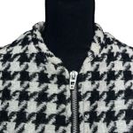 BLANK NYC BOMBER JACKET SMALL HOUNDSTOOTH BLACK AND WHITE 90's RETRO Photo 3