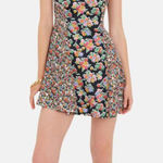 For Love & Lemons  Brookes Black Floral Mini Dress XS Photo 0