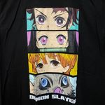 Demon Slayer Tanjiro Nezuko Zenitsu Inosuke Eyes Anime Tee L Photo 1