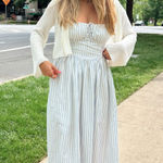 Vestique  Blue and white striped midi dress  Photo 0