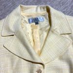 Medium 8/10 TAHARI women's yellow Twill blazer/suit jacket Photo 1